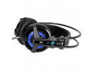 E-blue Auroza EHS950 FPS, herní sluchátka s mikrofonem, drátováčerná, 7.1 surround (virtuálně), modré podsv.,vibrační typ USB, DOP