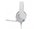 Marvo H8618, sluchátka s mikrofonem, ovládání hlasitosti, bílá, 2.0, USB
