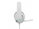Marvo H8618, sluchátka s mikrofonem, ovládání hlasitosti, bílá, 2.0, USB