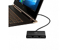 HP USB-C víceportový rozbočovač 3-port, Z6A00AA, černý, délka kabelu 30cm, 2x USB Type-A,1x USB 2.0 Type-A