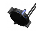 Marvo Podsvícený stojan na sluchátka HZ-04, 4x USB 3.0 HUB, černý