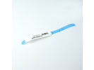 Kompatibilní role etiket pro Brother PT-W217BU, 30mm x 217mm, 100ks, černý tisk / modrý podklad, náramek