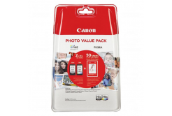 Canon PG-545XL + CL-546XL sada originální cartridge + fotopapír 50x (10x15)