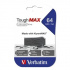 Verbatim 49332 ToughMAX, USB flask disk, USB A 2.0, 64GB, kompozitní materiál KyronMAX(tm), černý