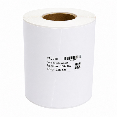 Samolepicí etikety pro EPSON ColorWorks EPL-730 PP Glossy Premium,100x150mm, polypropylen, lesklé, bílé