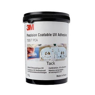 3M 7555 T PCA Lepidlo aktivované UV zářením, 1 litr