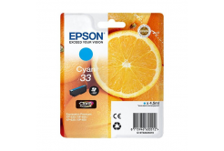 Epson T33424012, T33 azurová (cyan) originální cartridge