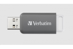 VERBATIM Flash Disk 128GB DataBar USB 2.0 Drive, šedá