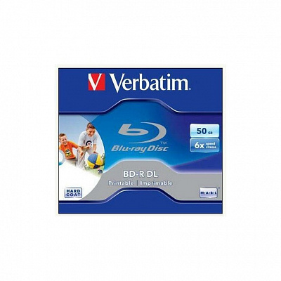 Verbatim 43735 BD-R Dual Layer, Jewel box, 50GB, 6x, s možností potisku