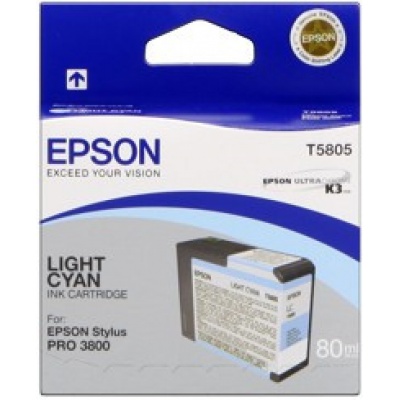 Epson T580500 světle azurová (light cyan) originální cartridge
