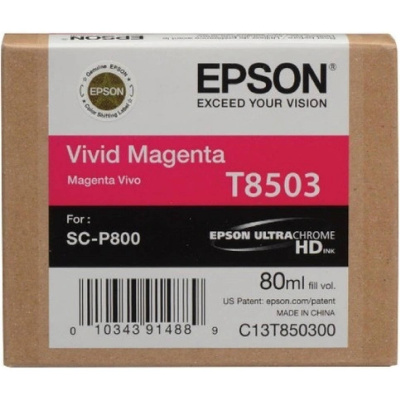 Epson T8503 C13T85030N purpurová (magenta) originální cartridge