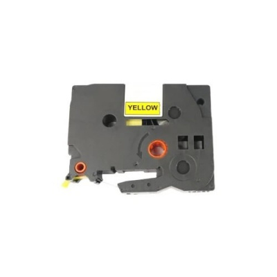 Brother FLE-6511 / FLC-62511, 45 x 21 mm, 72 ks, černý tisk / žlutý podklad, kompatibilní páska