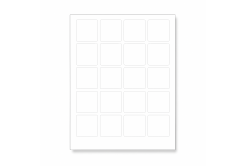 Samolepicí etikety 40 x 40 mm, 24 etiket, A4, 100 listů