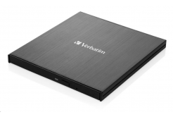 VERBATIM externí mechanika Slimline Blu-ray Writer (USB-C, USB 3.0)  Zdarma BR Disc 25GB (CD DVD BD + NERO
