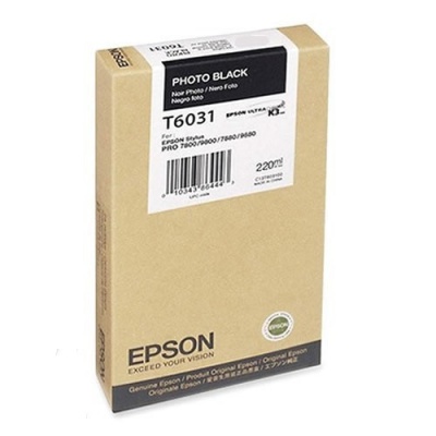 Epson T603100 foto černá (photo black) originální cartridge