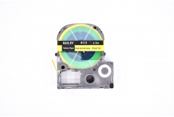 Epson LK-4YBA3 / SU35Y, 3mm x 2,5m, černý tisk / žlutý podklad, smršťovací kompatibilní páska