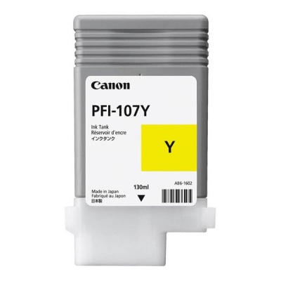 Canon PFI-107Y, 6708B001 žlutá (yellow) originální cartridge