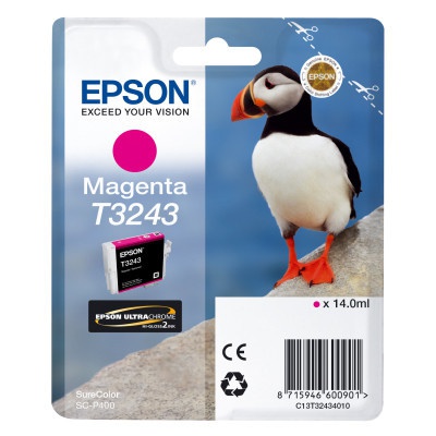 Epson T32434010 purpurová (magenta) originální cartridge