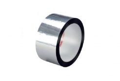 3M 850 S Polyesterová lepicí páska, stříbrná, 50 mm x 66 m