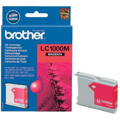 Brother LC-1000M purpurová (magenta) originální cartridge
