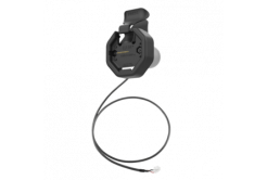 RAM Mounts GDS Uni-Conn Powered Snap-In Dock with Key-Locking (Rechts) - 2-Hole AMPS Pattern - USB-C Connector - Screw Set