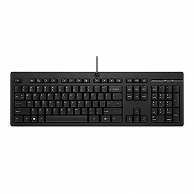 HP 125 G2 USB Wired Keyboard klávesnice drátová (USB) CZ, černá klasická
