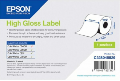 Epson C33S045529 High Gloss, pro ColorWorks, 220mmx750m, bílé samolepicí etikety