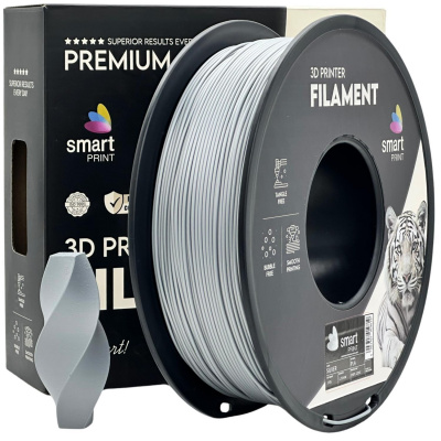 Smart Print FG-S67-E1, 3D filament, PLA, Silver, 1kg, 1,75mm