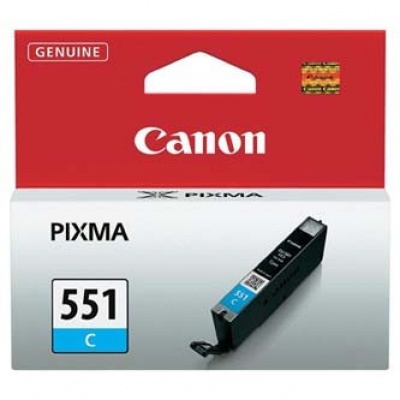 Canon CLI-551C 6509B001 azurová (cyan) originální cartridge