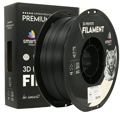 Smart Print FG-S214-E1, 3D filament, PETG Matte, 1,75mm, 1000g, Černý (Black)