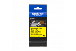 Brother HSe-661E Pro Tape, 31 mm x 1.5 m , černý tisk / žlutý podklad , originální páska