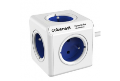 Cubenest - PowerCube, 1.5m, Extended, modrá, POWERCUBE, 5x zásuvka
