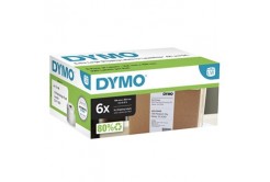 Dymo 2128307, 159mm x 104mm, velké, bílé, originální papírové štítky, 6 x 220 ks