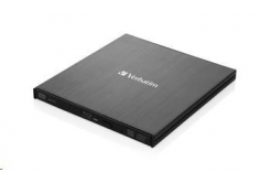 VERBATIM externí mechanika Slimline Blu-ray Rewriter USB 3.0 Zdarma BR Disc 25GB (CD DVD BD Mdisc) +NERO