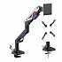 Powerton ERGO STRYNX Polohovatelný držák pro monitor, bílo/černá, 2-30KG, svorka, 24"- 57", 75x75/100x100/100x200/200x100/200x200
