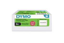 Dymo 2234188, 70mm x 54mm, na diskety, bílé, originální papírové štítky, 6 x 320 ks