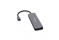 VERBATIM Dokovací stanice USB-C, 7v1, HDMI, USB-C PD, USB-C, 2xUSB 3.0, SD a microSD, šedá