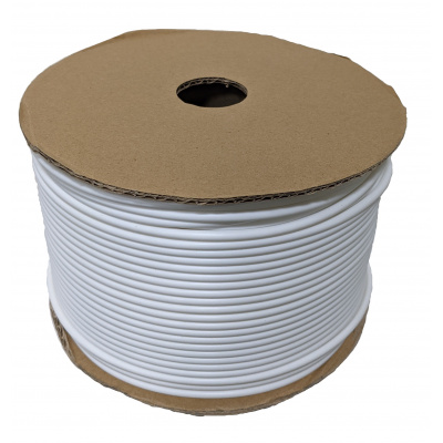 Popisovací PVC bužírka kruhová R30, 3,0mm, 90m, bílá