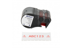 Brady M5C-1500-595-WT-RD / 170945, 38.10 mm x 7.62 m, Vinyl, červený tisk / bílý podklad