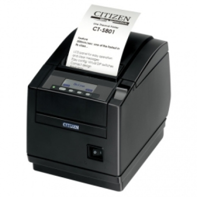 Citizen CT-S801II CTS801IIN3NEBPXX pokladní tiskárna, 8 dots/mm (203 dpi), cutter, display, black