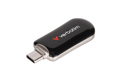 Verbatim USB flash disk, USB C, 256GB, Plectra, černý, 30226, USB C