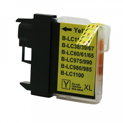 Brother LC-980/LC-985/LC-1100 žlutá (yellow) kompatibilní cartridge