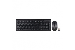 A4tech 4200N set bezdrátové klávesnice a V-Track optické myši CZ/US, černá