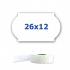 Cenové etikety do kleští, 26mm x 12mm, 900ks, bílé