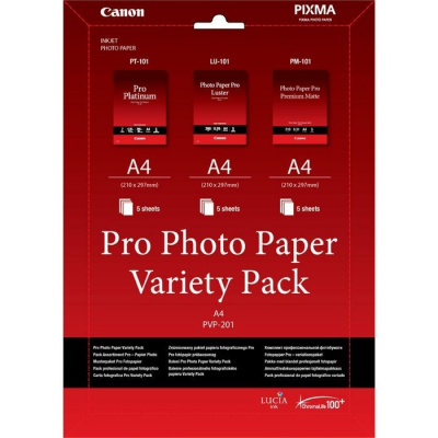 Canon PVP-201 6211B021 Photo Paper Pro Variety Pack, A4, 15 ks, bílý, foto papír