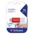 Verbatim 49453 DataBar, USB flask disk, USB 2.0, 16GB, červený