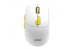 Myš bezdrátová, Marvo M809W, bílá, optika, 1600DPI