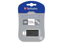 Verbatim 49071 Pinstripe, USB flask disk, USB 2.0, 128GB, černý