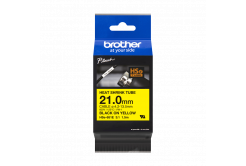 Brother HSe-651E Pro Tape, 21 mm x 1.5 m, černý tisk / žlutý podklad , originální páska