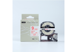 Epson LK-SS9RW, 9mm x 9m, červený tisk / bílý podklad, kompatibilní páska